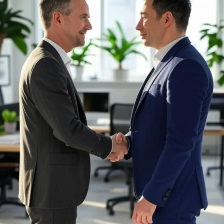 Ilustracja symbolizująca zielone partnerstwa i współpracę Eco Shop PL z odpowiedzialnymi dostawcami.