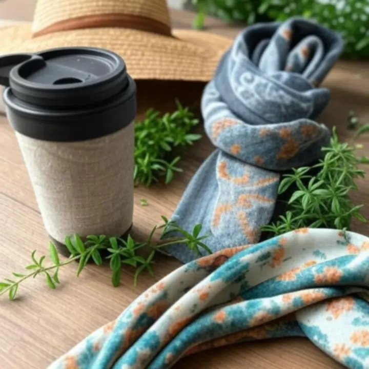 Sezonowe ekologiczne akcesoria, w tym torby i dodatki wykonane z naturalnych materiałów.