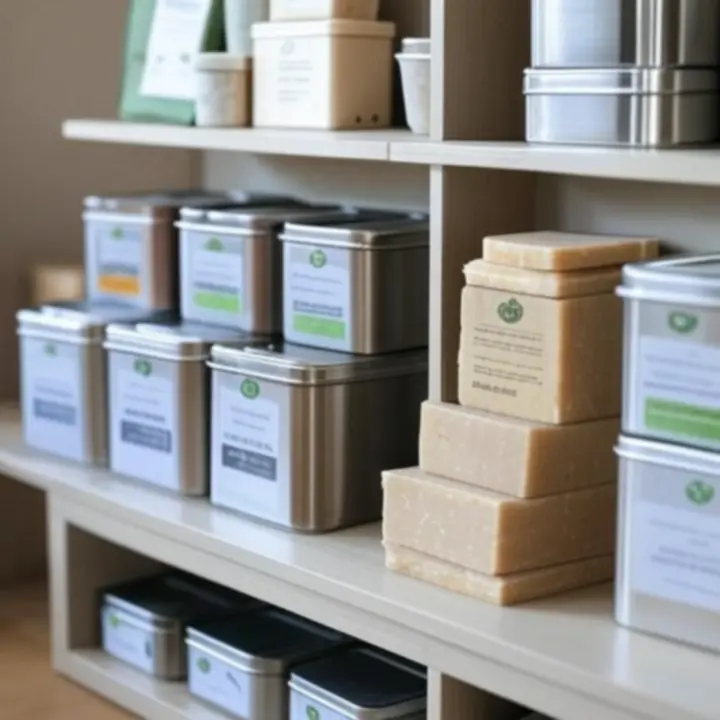 Popularne ekologiczne produkty w naturalnej aranżacji